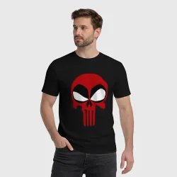 Мужская футболка хлопок Punisher skeletor - фото 2