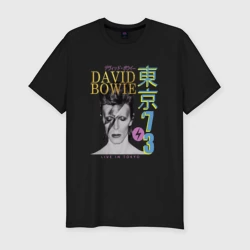 Мужская футболка хлопок Slim David Bowie - Live in Tokyo '73