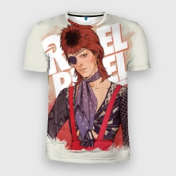 Мужская футболка 3D Slim David Bowie Rebel Rebel