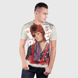 Мужская футболка 3D Slim David Bowie Rebel Rebel - фото 2