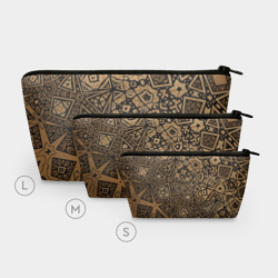 Косметичка 3D Золотая метаморфоза на черном - фото 2