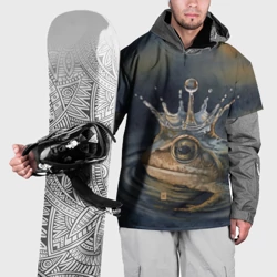 Накидка на куртку 3D Акварельная Царевна-лягушка и капля