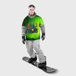 Накидка на куртку 3D Coldplay группа из попугаев