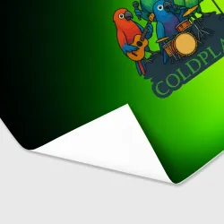 Бумага для упаковки 3D Coldplay группа из попугаев - фото 2