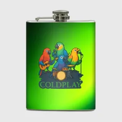 Фляга Coldplay группа из попугаев