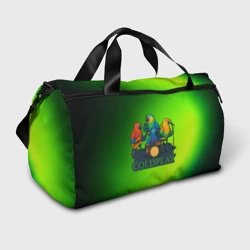 Сумка спортивная 3D Coldplay группа из попугаев