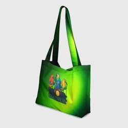 Пляжная сумка 3D Coldplay группа из попугаев - фото 2