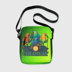 Сумка через плечо 3D Coldplay группа из попугаев