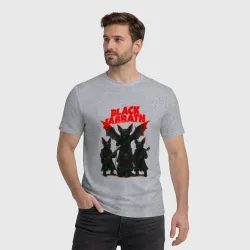 Мужская футболка хлопок Black Sabbath в виде летучих мышей - фото 2