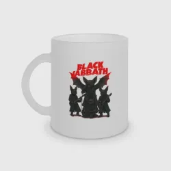 Кружка матовая стеклянная Black Sabbath в виде летучих мышей