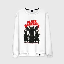 Мужской свитшот хлопок Black Sabbath в виде летучих мышей