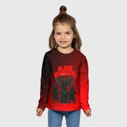 Детский лонгслив 3D Black Sabbath летучие мыши - фото 2