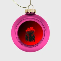 Ёлочный шар стеклянный/пластиковый Black Sabbath летучие мыши