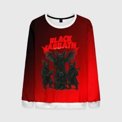 Мужской свитшот 3D Black Sabbath летучие мыши