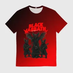 Мужская футболка 3D Black Sabbath летучие мыши