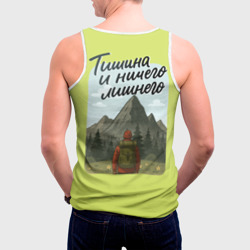 Мужская майка 3D Тишина и ничего лишнего - фото 2