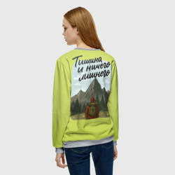 Женский свитшот 3D Тишина и ничего лишнего - фото 2