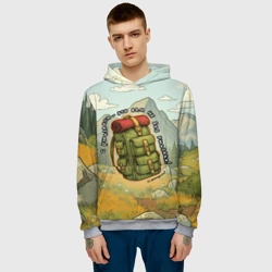 Мужская толстовка 3D Рюкзак Непоходницы - фото 2