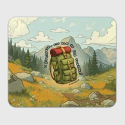Прямоугольный коврик для мышки Рюкзак Непоходницы
