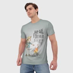 Мужская футболка 3D Дым - дым - фото 2