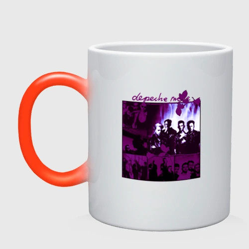 Кружка хамелеон Depeche Mode in violet