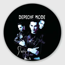 Круглый коврик для мышки Dave Gahan Depeche Mode rose