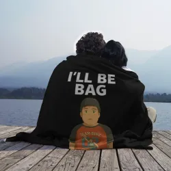 Плед 3D I`ll be bag мем - фото 2