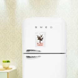 Магнитный плакат 2Х3 My great february - листья в инее - фото 2