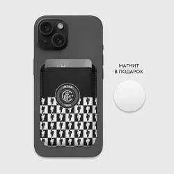 Картхолдер Magsafe магнитный Inter люди спорт паттерн - фото 2