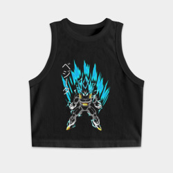 Женская укороченная майка-топ хлопок Драконий жемчуг saiya