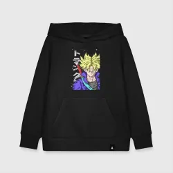 Детская толстовка хлопок Драконий жемчуг Транкс из будущего