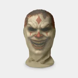 Маска карнавальная 3D Страшный клоун с зубами