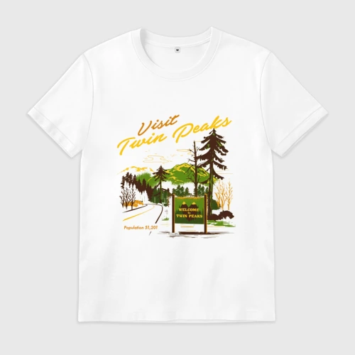 Мужская футболка хлопок Visit Twin Peaks