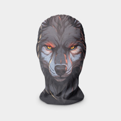 Маска карнавальная 3D Голова серого волка