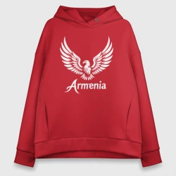 Женское худи Oversize хлопок Гордый орел Армении