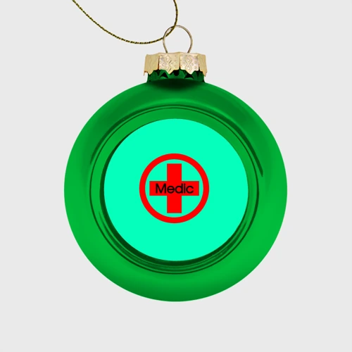 Ёлочный шар стеклянный/пластиковый Medic