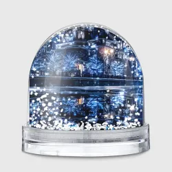 Игрушка Снежный шар Новогодняя ночная Москва