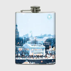 Фляга Иллюстрация Московский новый год
