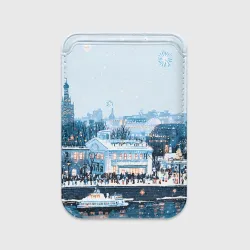 Картхолдер Magsafe магнитный Иллюстрация Московский новый год
