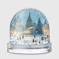 Игрушка Снежный шар Новогодняя елка в Москве