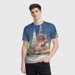 Мужская футболка 3D Новый год - Москва - фото 2