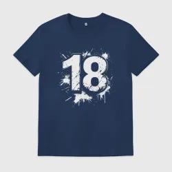 Мужская футболка хлопок 18 совершеннолетие