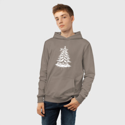 Детская толстовка хлопок Новогодняя елка с подарками - фото 2