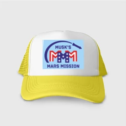 Кепка тракер с сеткой Миссия Марс