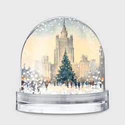 Игрушка Снежный шар Москва новогодняя елка