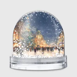 Игрушка Снежный шар Новый год в Москве новогодняя елка