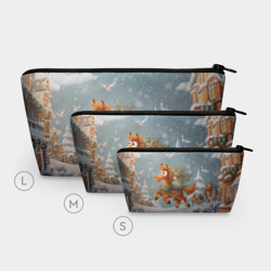 Косметичка 3D Новогодняя лошадка с большими глазами - фото 2