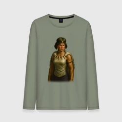 Мужской лонгслив хлопок Принцесса Мононоке реализм 