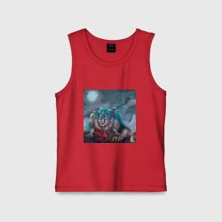 Детская майка хлопок Halloween Miku zombie