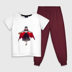 Детская пижама с белой футболкой МаоМао на Хэллоуин - Монолог Фармацевта